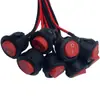Cable de soldadura con cable, Interruptor redondo en forma de barco, de dos pines, de dos posiciones, Apertura para lámpara de mesa de 20 mm, Interruptor de ventilador, Accesorios de 12V/24V