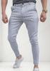Comércio exterior Calças casuais masculinas de poliéster primavera novas calças de cintura média calças masculinas calças justas com estampa 3D calças masculinas de perna reta