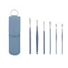 Herramienta para recoger orejas, portátil para el hogar, juego de púas de acero inoxidable, púas para orejas, juego de cucharas para orejas