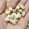Carcasa acrílica tipo guijarro pequeño irregular con forma natural, cuentas para cadena de teléfono móvil hecha a mano DIY, accesorios para collar, venta al por mayor