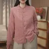 Abrigo de algodón grueso de invierno para mujer, casual, versátil, de corte holgado, adelgazante y cálido, tipo camisa