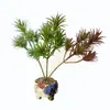 Simulación planta suculenta súper grande tamaño pequeño suculenta bonsái planta verde flor de plástico en maceta micro paisaje con pared vegetal