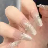 TikTok Explosions Wear Armor Advanced Outono e Inverno Flash Diamante Borboleta Manicure Artesanal Peças de Unhas Spice Girl Peças de Unhas Vestíveis