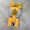 Set de Tirantes y Pajarita para Niños, Atuendo de Rendimiento Moderno para Niños, Tirantes de Color Caramelo con Pajarita