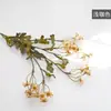 Flores Artificiales Otoño Tallo Único Margaritas Pequeñas 30 Cabezas de Flor Manzanilla Decoración del Hogar Mesa de Comedor Color Otoño Ramo de Flores Falsas Venta al por Mayor