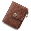 2025 Nuevo Monedero Corto para Mujer Pequeño Fragancia Cremallera Monedero Multifuncional Tarjetero Cuero PU Bolso Clutch