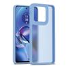 Aplicación transfronteriza de MOTO G stylus 5G 2025 2 en 1 funda mate sensible al tacto color plata escudo 2.0 mm cubierta a prueba de caídas