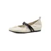 Sapatos Mary Jane super macios de couro bovino que aumentam a altura, outono de 2026, salto baixo plataforma bico redondo fivela couro genuíno sola macia sapatos femininos