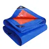 Lona Plástica Azul e Laranja à Prova d'Água para Uso Externo Lona Impermeável Espessada Protetor Solar Lona de Lona para Casa Lona para Bicicleta Lona para Toldo