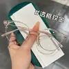 Gafas para miopía mujer pueden combinar el número de montura redonda marrón ultra ligera armazón para ojos armazones en máscara de viento artefacto