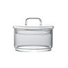 Vidro transparente doméstico legumes e frutas salada tigela borossilicato vidro frasco de armazenamento multi-camada de frutas secas frasco de armazenamento de lanche