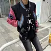 Jaqueta Baseball Curta Estilo Cleanfit Masculina Primavera e Outono Vibe High Street Americana Marca Tendência Retrô Jaqueta de Voo