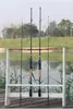 Set de cañas para señuelos FIASST - Un juego completo de cañas para señuelos con carretes de spinning de mango recto, set para lance a larga distancia y carretes de baitcasting de mango de pistola