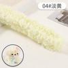 Palo retorcido de lana rizada Tiras de felpa de colores para la raíz del cabello Material DIY Super Grueso y Denso Regalo casero Oso de peluche