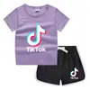 Camiseta de Verano para Niños con Cuello Redondo Pantalones Cortos Camisa Base Casual Coreana Absorción de Sudor Dulce Conjunto de Camisetas Interiores para Niños 2023