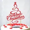 Inserto Decorativo para Bolo de Natal Transfronteiriço Tema Chapéu de Natal Inserto para Bolo Feliz Natal Inserto
