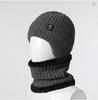 Gorro de invierno para personas de mediana edad y mayores, cálido, con protección para los oídos, para el padre, el abuelo y el anciano, gorro de lana de punto grueso para hombre.
