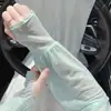 Mangas de Hielo de Encaje de Verano Estilo Hada Suave Protección Solar, Mangas Sueltas Finas de Hielo de Seda para Proteger del Sol al Conducir al Aire Libre, Mangas para Brazos de Hielo de Seda para Mujer