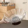 Plato de Frutas Retro de Alta Gama para Uso Doméstico, Bandeja para Servir Bocadillos y Dulces en la Mesa de Café, Canasta de Frutas Grande con Base Alta para la Sala de Estar, Plato para Frutas Deshidratadas