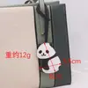 Lindo llavero de panda emo hecho a mano DIY colgante pequeño para bolsa personalizado creativo colgante para coche adornos para bolsa de PU