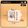 Máquina de Animación de Flip Book Creativa Libro de Respuestas Llavero con Texto Inspirador Colgante para Estudiante Colgante para Bolso Pequeño Regalo