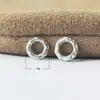 Yabin Plata de Ley 925 Pulsera Anillo para Correr Anillo para Correr Anillo Deslizante Pulsera de Cuentas Espaciadoras Accesorios de Cuentas de Plata 925 para Bricolaje