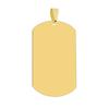 Venta caliente transfronteriza personalizado simple acero inoxidable en blanco militar colgante grabado láser producción en masa fábrica venta directa