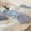 Nuevo modelo primavera y verano todo algodón estampado gofrado simple juego de casa de cuatro piezas dormitorio de estudiante tipo todo estación juego de tres piezas A 4