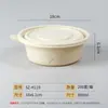 Saizhuo lonchera biodegradable lonchera desechable tazón de almidón de maíz caja para llevar lonchera con tapa