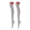 Calcetines de baile, calcetines largos de tres rayas hasta la rodilla para cosplay de mujer, calcetines altos, calcetines de mujer al por mayor, calcetines de rayas europeos y americanos