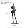 Lámpara de pie estatua de cuerpo humano creativa americana fábrica de iluminación Zhongshan lámpara moderna minimalista para vestíbulo de hotel sala de estar
