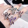 Anillo retro original con forma de serpiente para mujer, diseño de nicho de moda, anillo abierto de dedo índice de viento frío de alta gama.