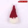 Feltro de Natal boneca pequena chapéu do Papai Noel enfeites enfeites atmosfera decorações presente embalagem de presente