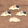 Variedad de Accesorios de Joyería Personalizados de Aleación Transfronterizos Europeos y Americanos, Dijes de Temporada de Graduación, Birrete de Doctor, Flores, Dijes de Colgante de Examen
