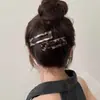 Presilha de Cabelo Leopard Print Retrô Outono e Inverno, Presilha Feminina para Mecha Lateral da Testa, Acessórios de Cabelo Elegantes e Versáteis
