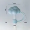 Estoque Pronto do Fabricante 8-10mm Copo de Gelo Stanley Tampa de Silicone com Canudo Stanley Tampa contra Poeira Copo para Carro Canudo