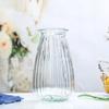 Florero de Cristal Europeo Casual, Florero Hidropónico, Adornos Decorativos Creativos de Escritorio para Sala de Estar, Decoración para el Hogar con Flores Secas