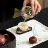 Posavasos Ruyi de madera de nogal con mariposa de nácar, alfombrilla aislante del calor de madera maciza, portavasos, alfombrilla antideslizante para taza de té de uso doméstico, accesorio para juego de té