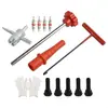 Kit de Herramientas para Instalación de Válvulas, Herramientas para Reparación de Llantas, Herramienta para Núcleo de Válvula de Reparación de Llantas, Extractor de Núcleo de Válvula, Llave