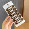 6 tarjetas horquilla cuadrada clip BB horquilla color esmerilado tocado femenino flequillo lado clip para cabello roto accesorios para el cabello