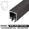 Riel colgante para puerta corredera tipo micro-sutura de inicio ligero, accesorios para puerta de madera, amortiguador bidireccional, rueda colgante, riel para puerta corredera colgante, juego completo