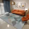 Nueva Alfombra de Piso Sala de Estar Dormitorio Lujo Ligero Alta Calidad Simple Cobertura Total Sofá Alfombra de Piso Grande Mesa de Café Limpiable Alfombra de Mesita de Noche