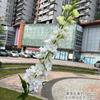 2026 Nuevos Materiales Florales Blancos para Bodas al por Mayor Decoración de Salón de Bodas y Hotel Estilo Coreano Temática del Bosque Flores Artificiales