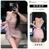 Ropa de noche sexy para momentos coquetos, lencería sexy, estilo de deseo puro, camisón con cordones, ropa de malla qqny
