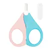 Cortauñas de Acero Inoxidable para Bebé, Tijeras para Niños, Tijeras Lindas con Cubierta Antipolvo, Cortauñas para Niños Pequeños, Tijeras para Bebé Anti-pellizco