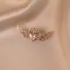 Retro Elegante Francés, Moderno Broche Mariposa de Diamantes Rojos, Ropa de Alta Gama, Accesorios para Abrigos, Broche Corsage