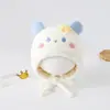 Gorro para Bebé Chenjing Otoño e Invierno Nuevo Expresión Linda Gorro de Punto Cálido Protección para las Orejas Gorro para Bebé Niño y Niña Venta al por Mayor