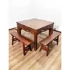 Wu Ba Xian mesa madera maciza mesa cuadrada sala de estar rural salón central mesa de comedor madera maciza antigua restaurante simple