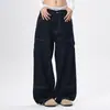Ropa de Hombre Fengshe / Pantalones vaqueros de pierna ancha para hombre, estilo americano, casual pesado, retro, desgastados por lavado, microajustados, 100% algodón
