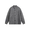 Ropa Vintage Yidao Otoño 2026 Nuevo Estilo Japonés Retro Old Money Suelto de Punto de un Solo Botón con Cuello Alto Abrigo Suéter
